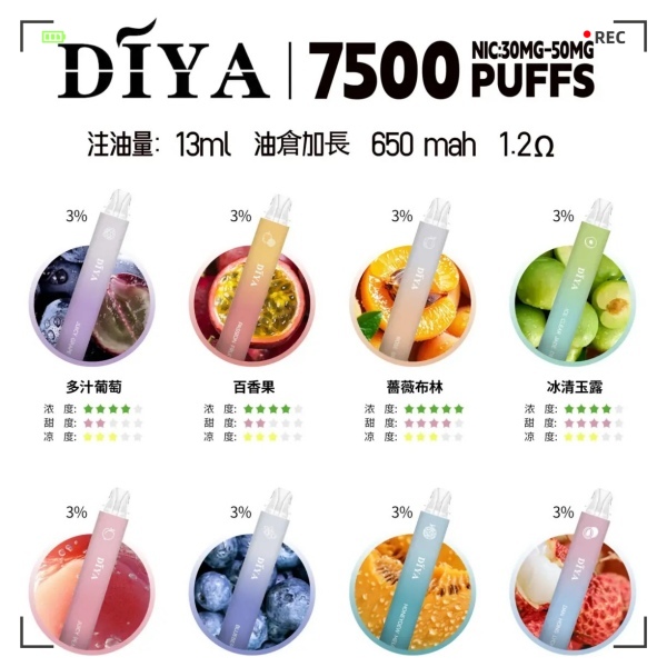 DIYA7500口拋棄式電子煙  kis