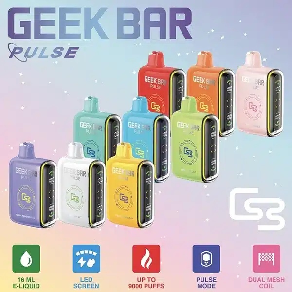 Geek Bar Pulse 15000口拋棄式電子煙 線上購買 kiss電子菸