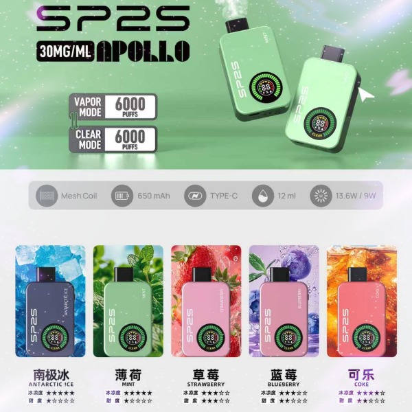 SP2S12000口 拋棄式電子煙 SP
