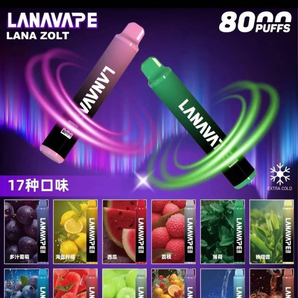 LANA8000口 拋棄式電子煙 LAN
